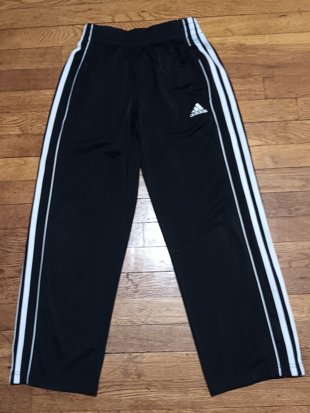 Girl's Adidas Black & White Athletic Pants